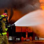 Fire breaks out on the main square market of Kathmandu